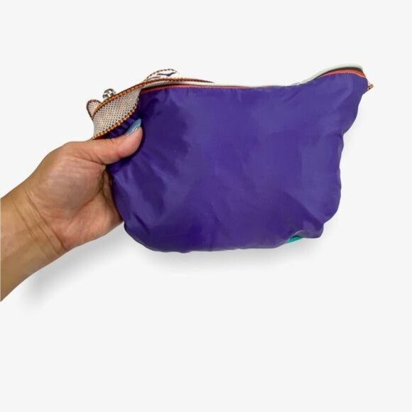 KWAY Multi Color Waterproof Hooded Windbreaker 2 in 1 Bag S‎ - Picture 13 of 16